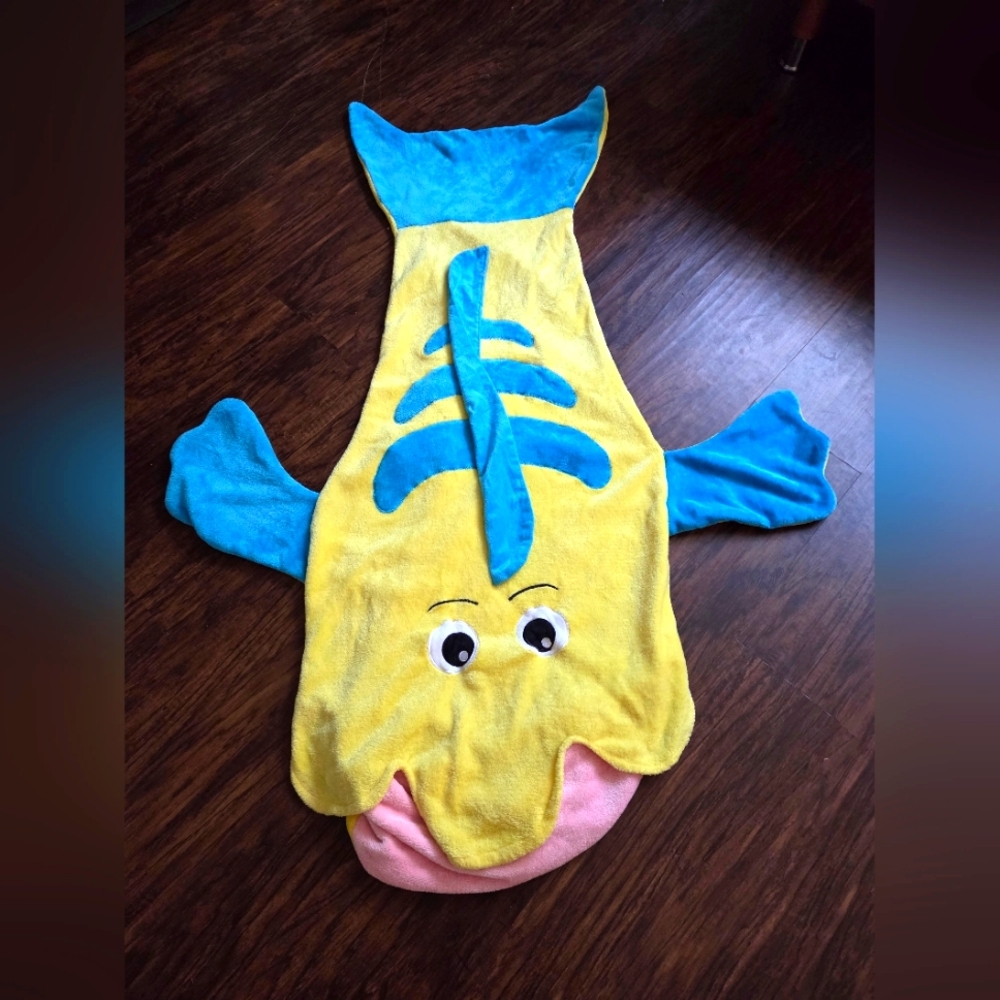 Flounder Shaped Blanket The Little Mermaid